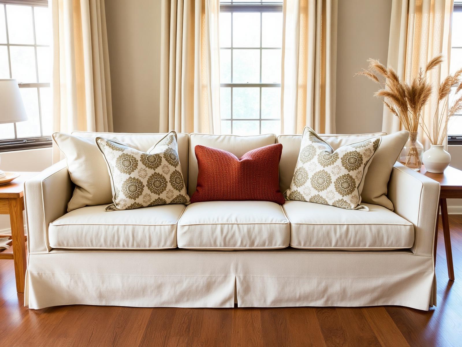 The Olive Edit styled on a sofa